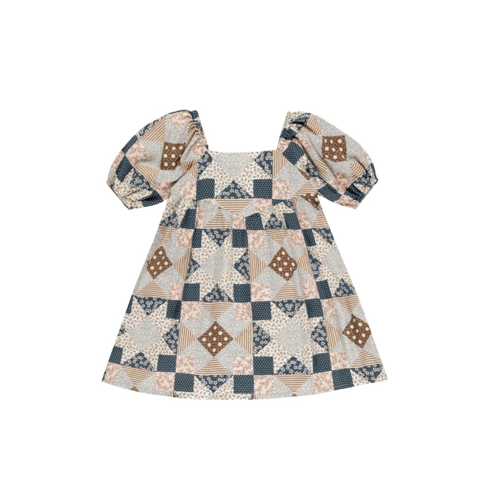 Patchwork Kids Dress - Picture 1 of 3
